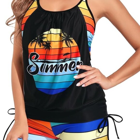 Holipick Two Piece Tankini Swimsuit size M - Picture 1 of 5